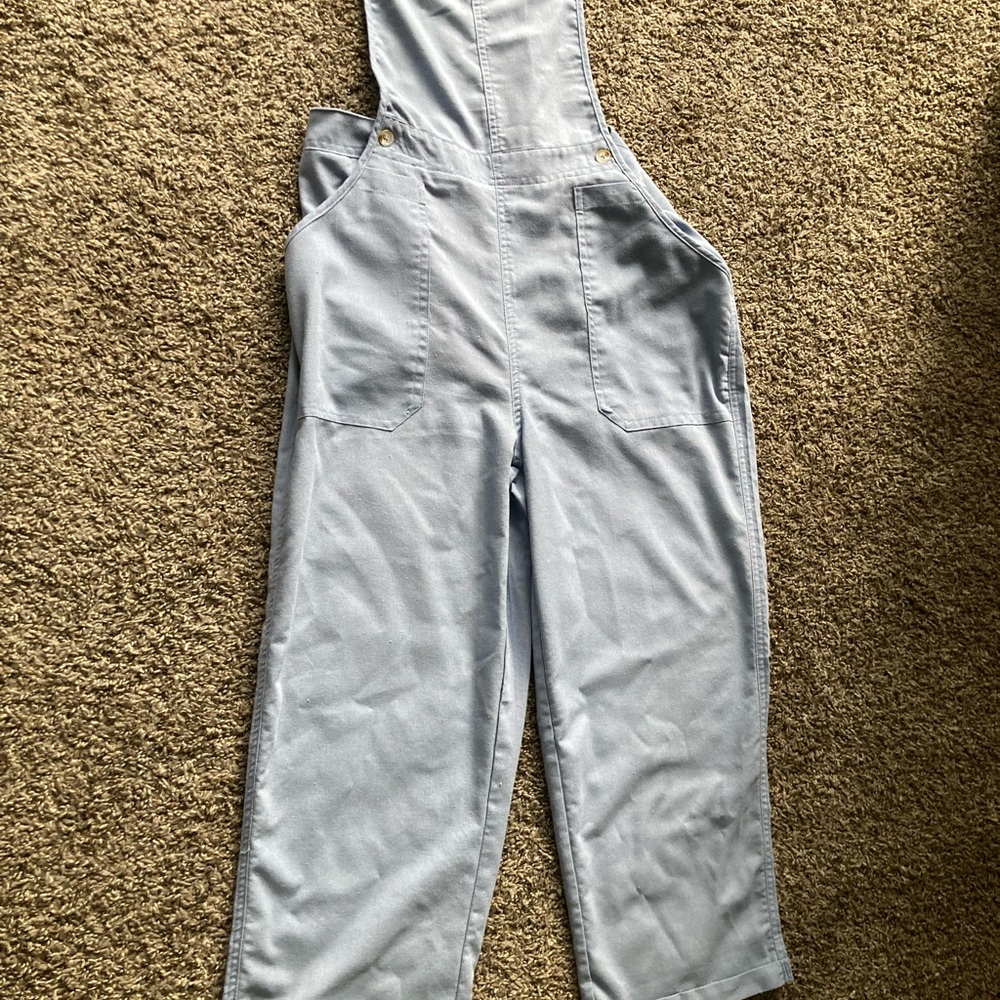 Blue Denim Overalls Relaxed Fit Full Length - Picture 4 of 7